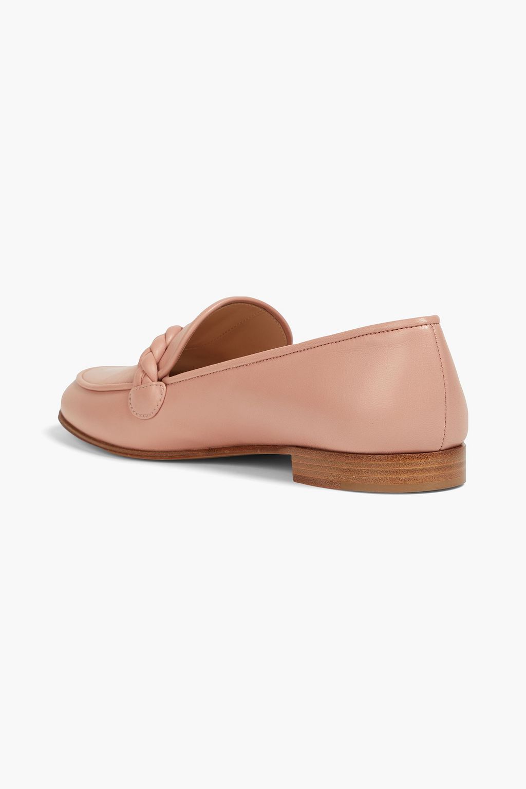 GIANVITO ROSSI Loafers aus Leder mit Flechtdetails