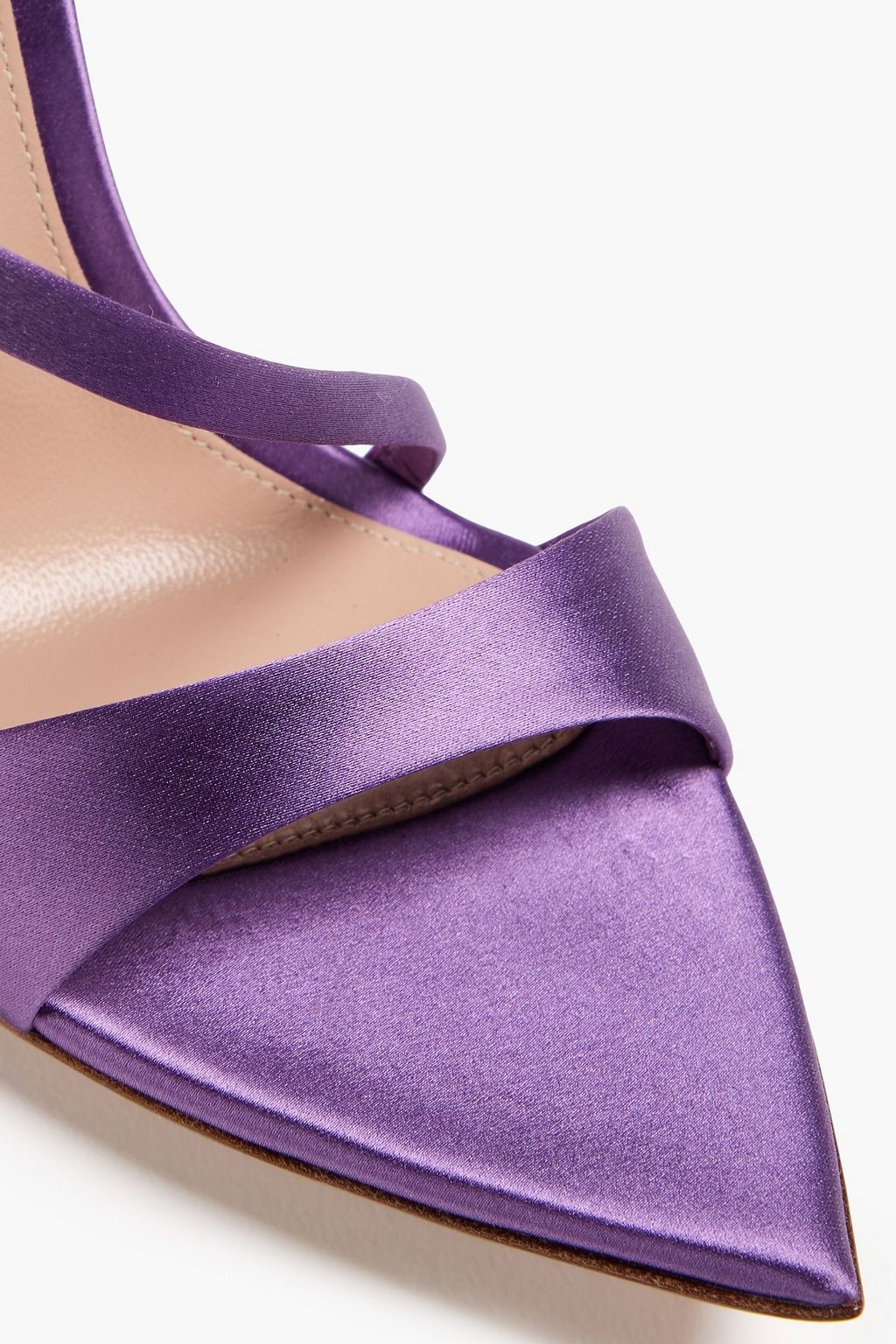 GIANVITO ROSSI Dositea bow-detailed satin sandals
