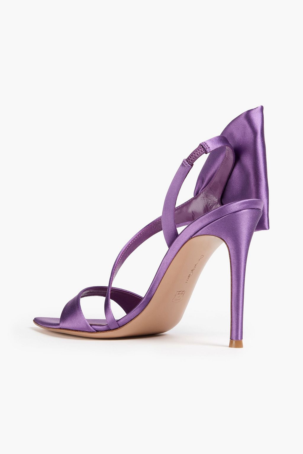 GIANVITO ROSSI Dositea bow-detailed satin sandals