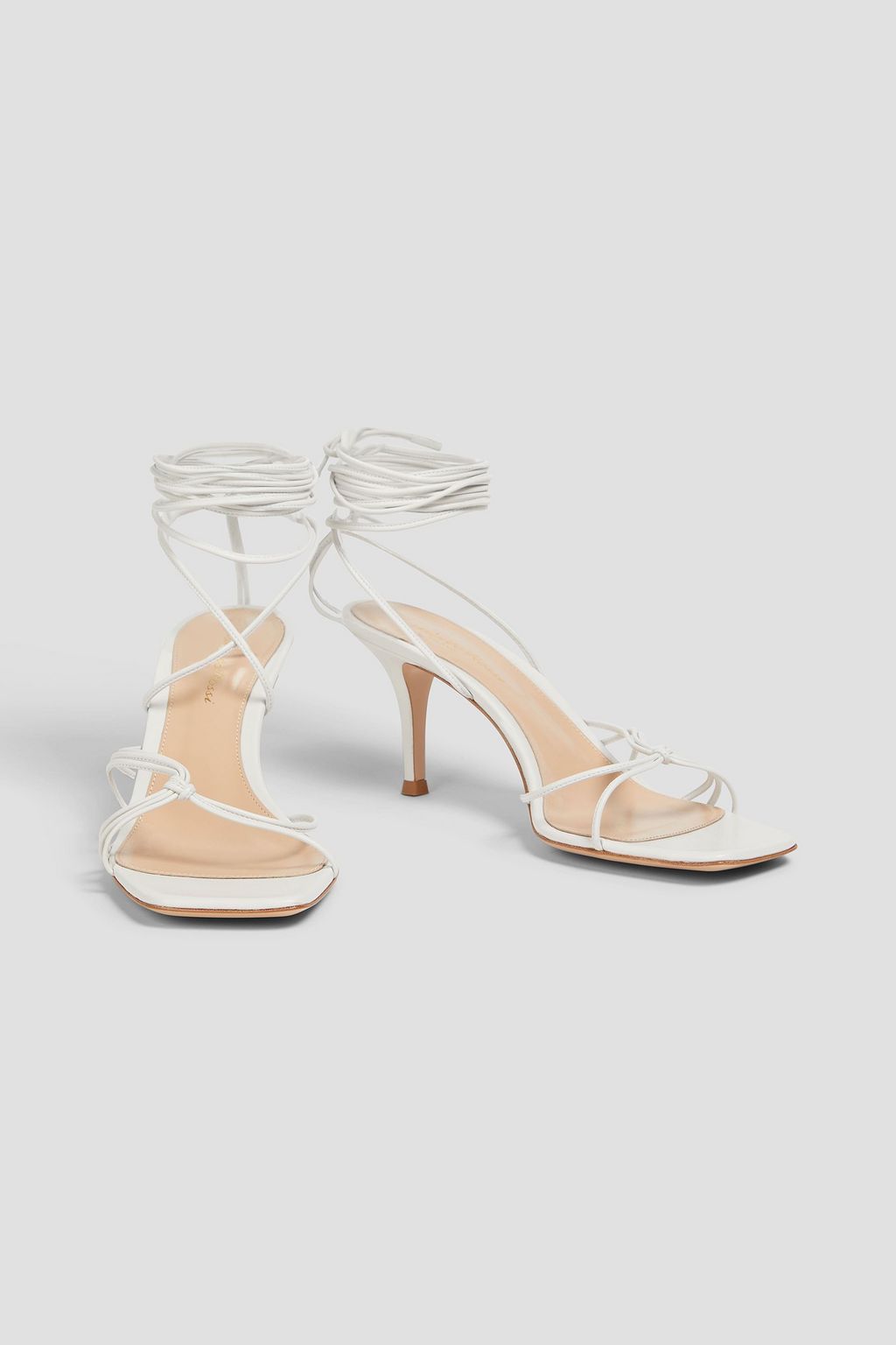 GIANVITO ROSSI صندل Sylvie من الجلد بكعب مقاس 70