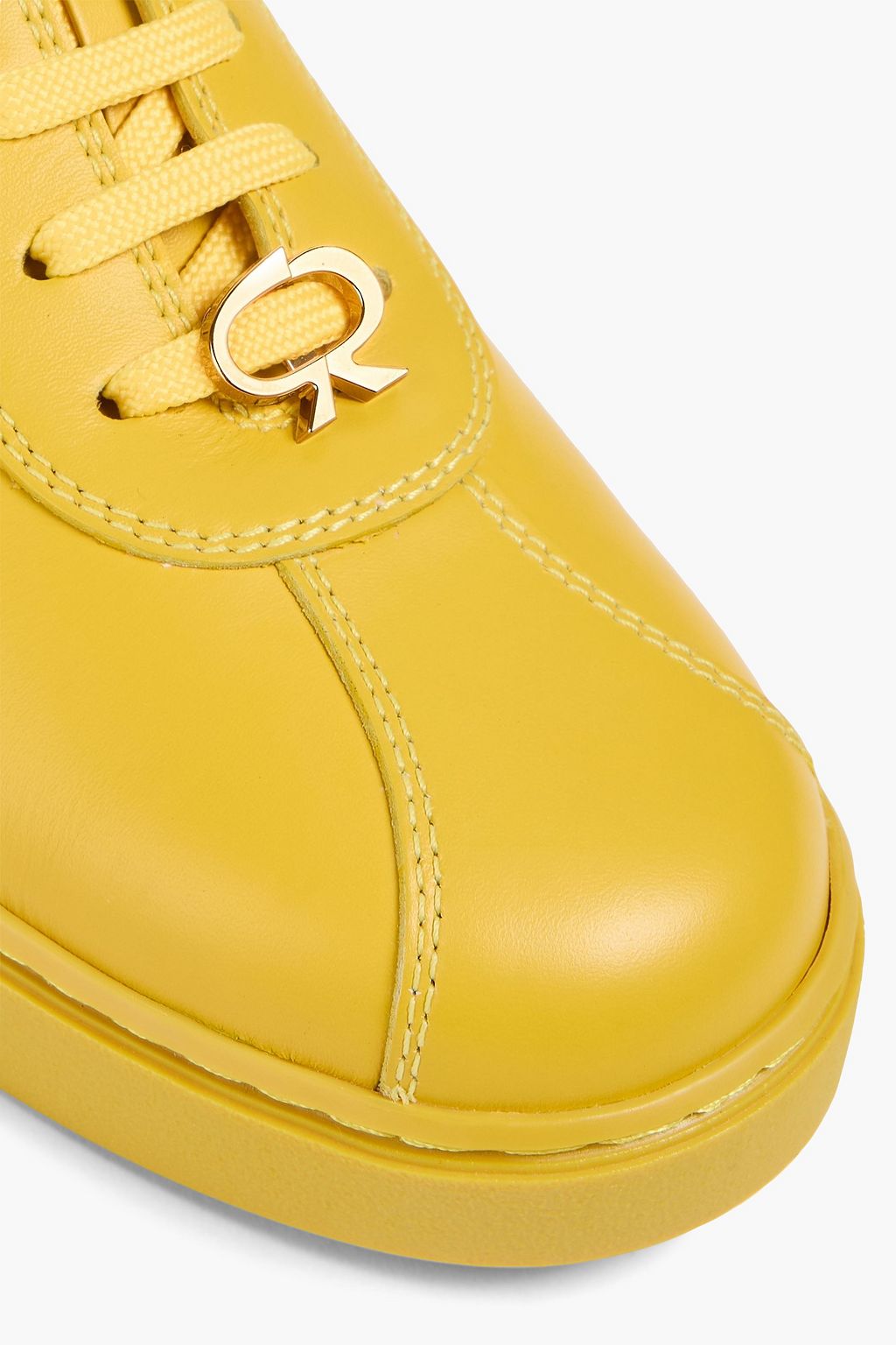 GIANVITO ROSSI Ribbon leather sneakers