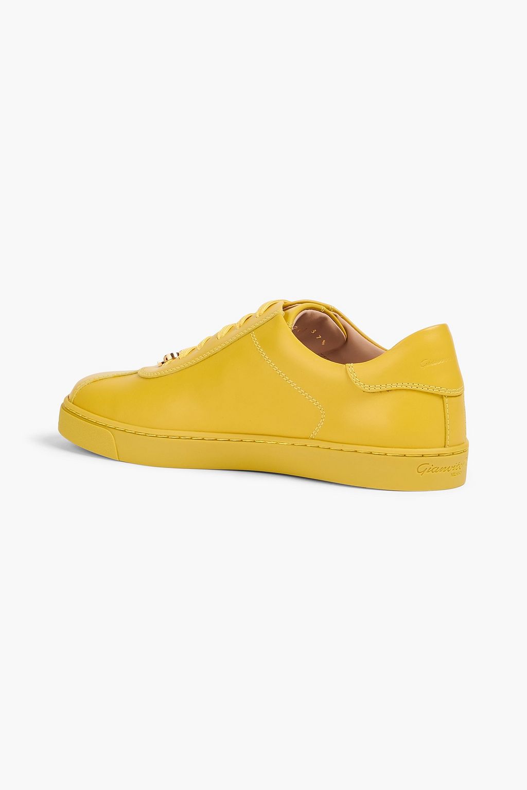 GIANVITO ROSSI Ribbon leather sneakers
