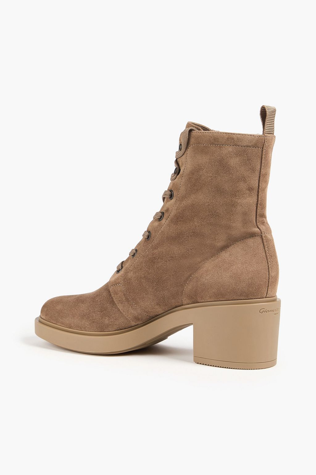 GIANVITO ROSSI Foster 45 lace-up suede ankle boots