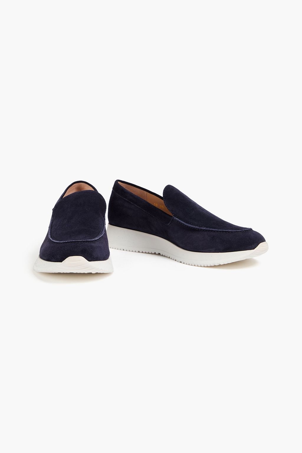 GIANVITO ROSSI Yachtclub suede slip-on loafers