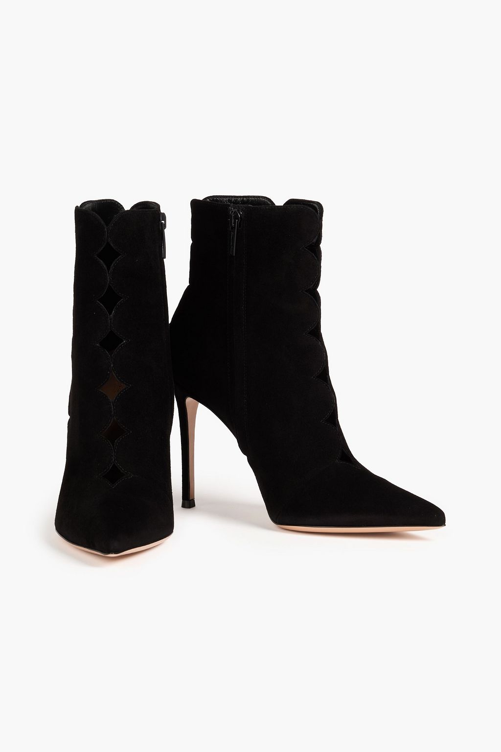 GIANVITO ROSSI Ariana laser-cut suede ankle boots