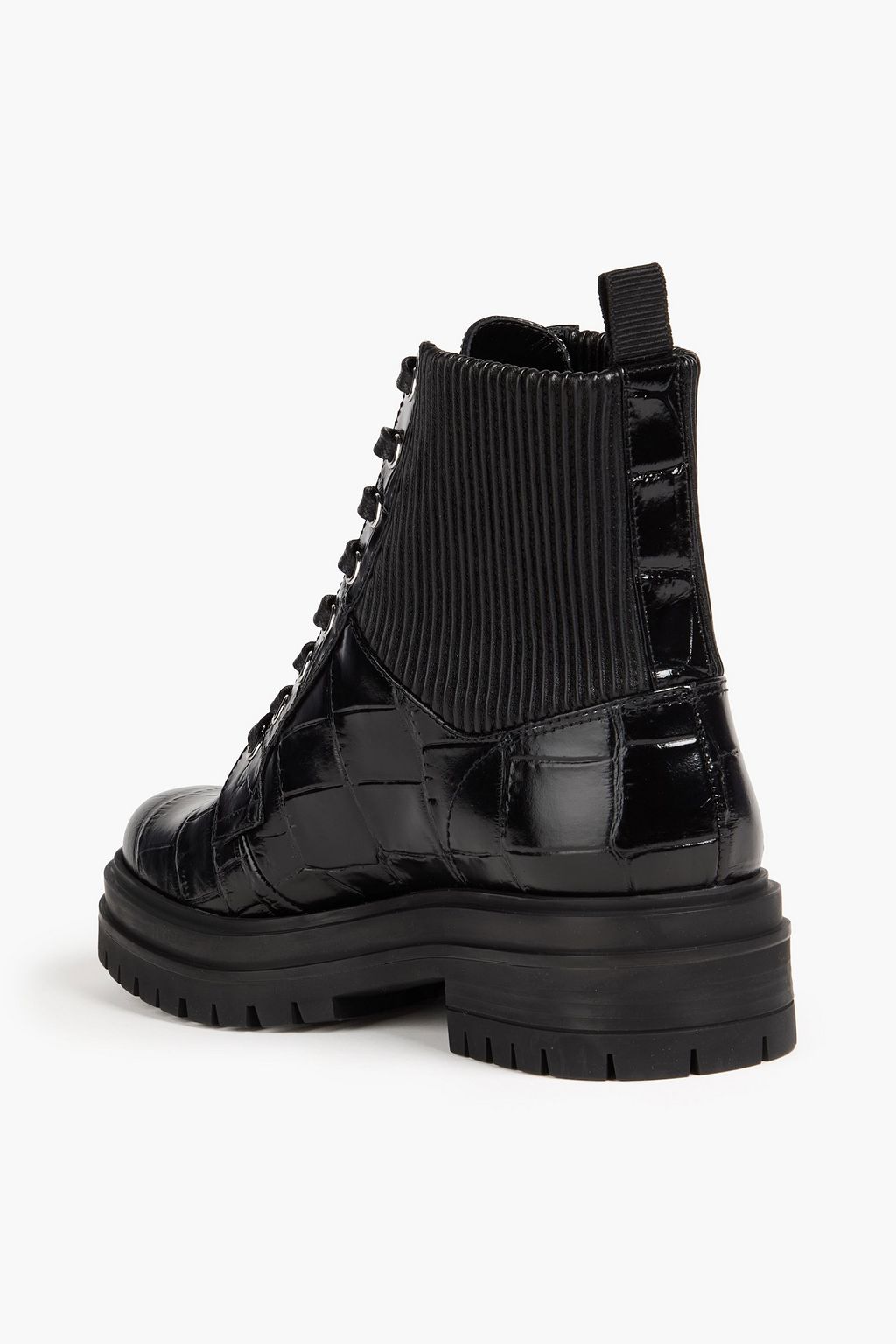 GIANVITO ROSSI Martis 20 croc-effect leather combat boots