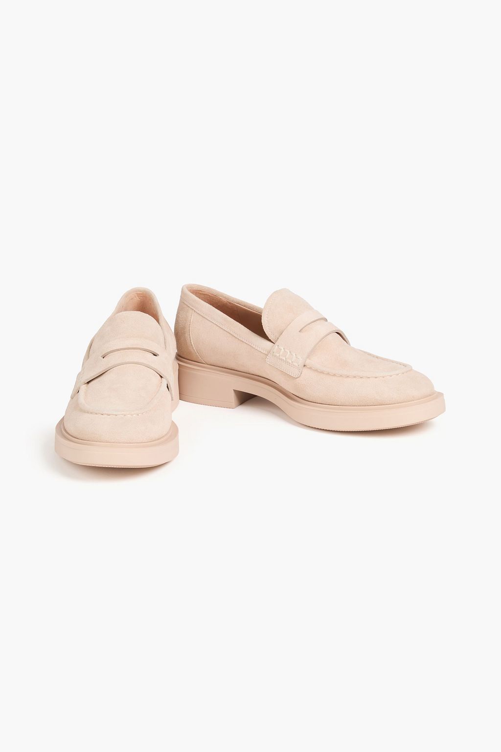 GIANVITO ROSSI 해리스 스웨이드 로퍼