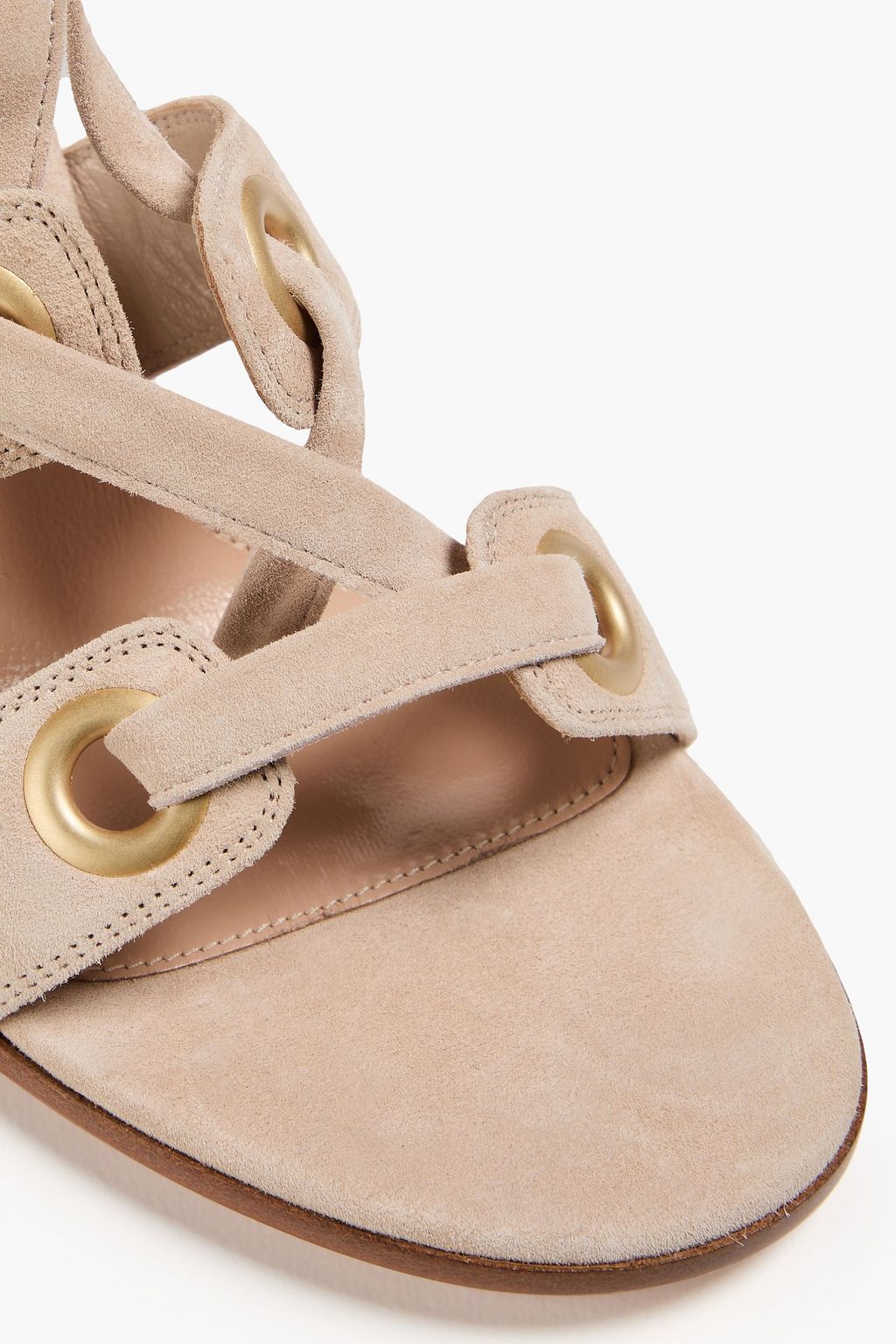 GIANVITO ROSSI Ibiza 85 lace-up suede sandals