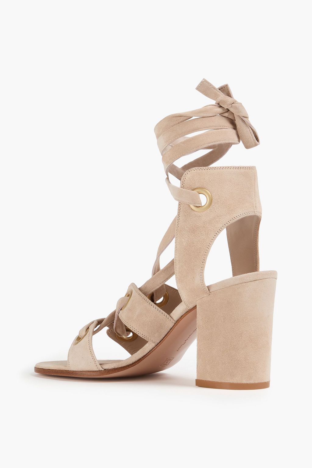 GIANVITO ROSSI Ibiza 85 lace-up suede sandals