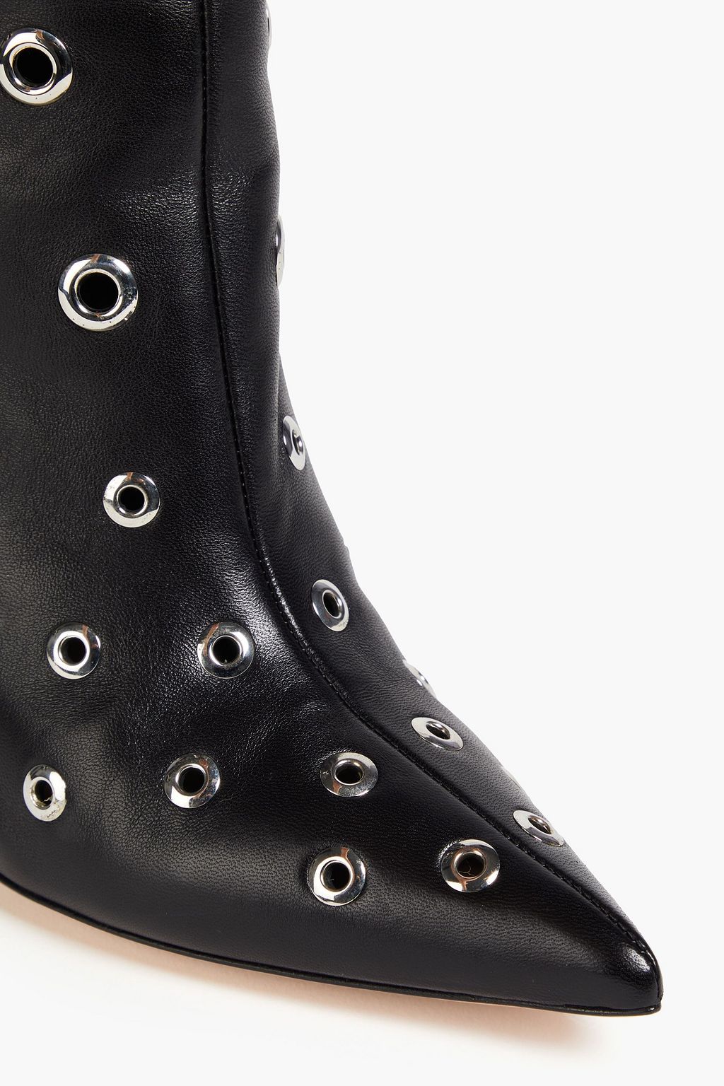 GIANVITO ROSSI Lydia eyelet-embellished leather knee boots