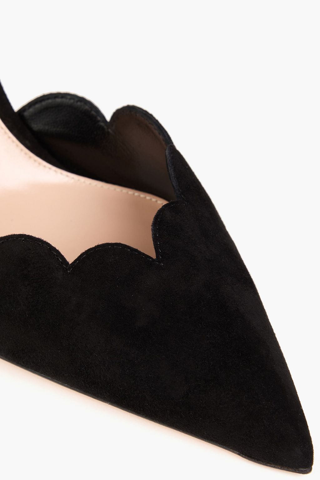 GIANVITO ROSSI Ariana laser-cut suede pumps
