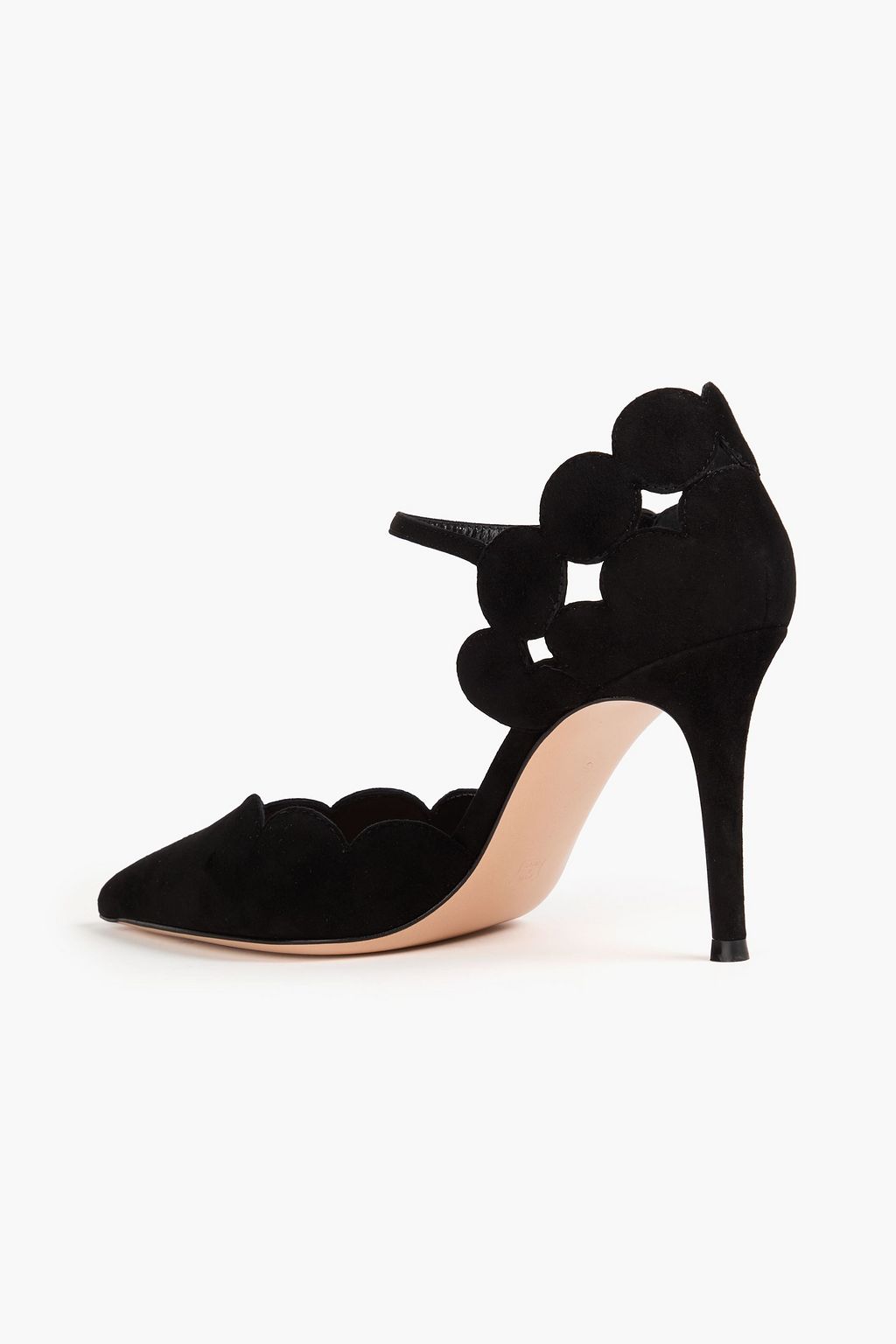 GIANVITO ROSSI Ariana laser-cut suede pumps