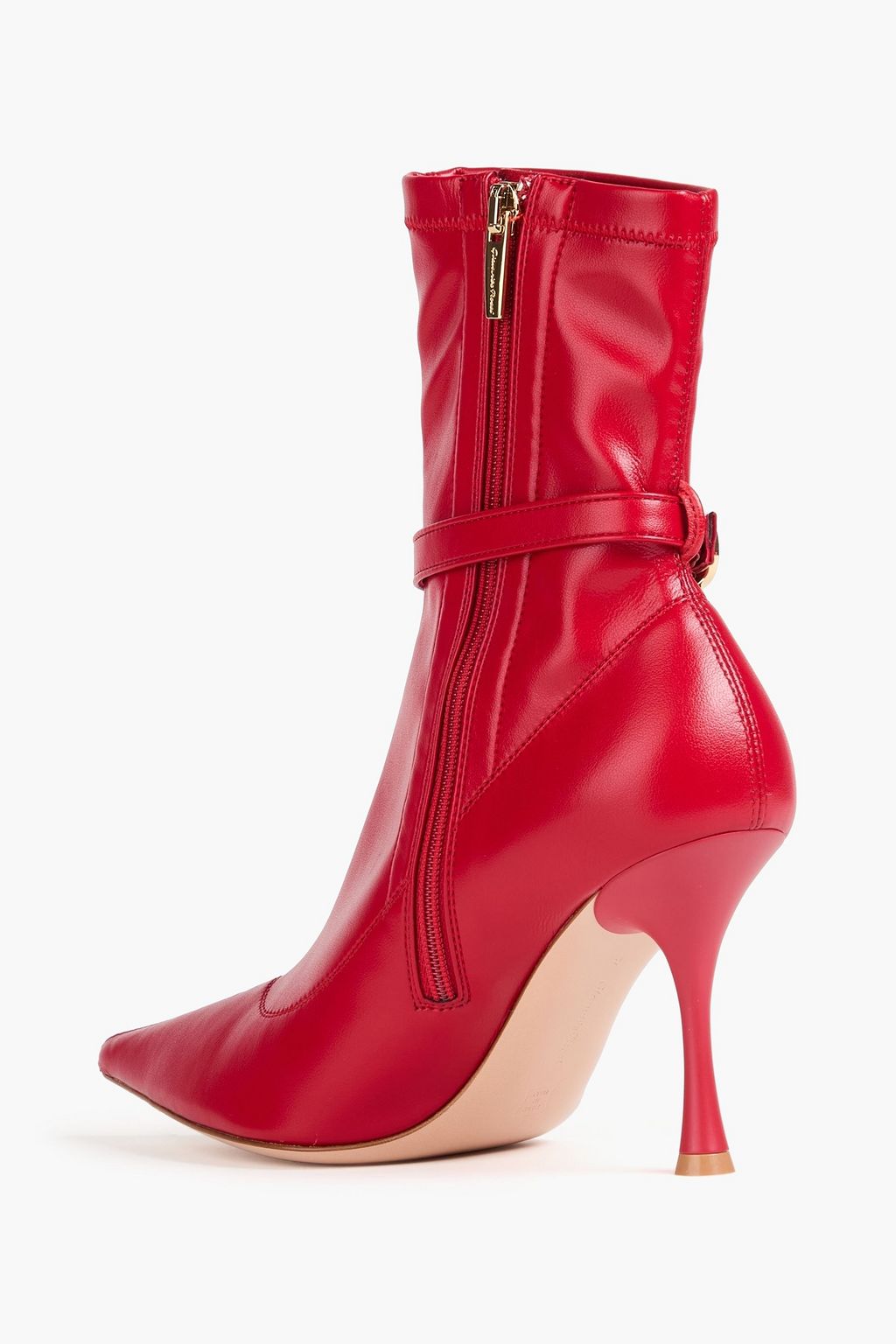 GIANVITO ROSSI Ascent embellished faux leather ankle boots