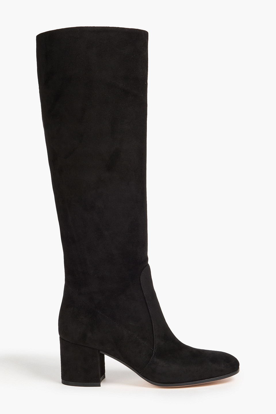 Gianvito Rossi Slouch 85 Knee-high Suede Boots In Black