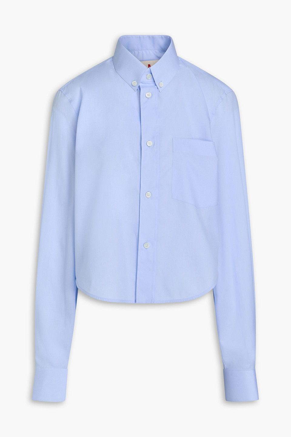 Marni Cotton-poplin Shirt In Light Blue