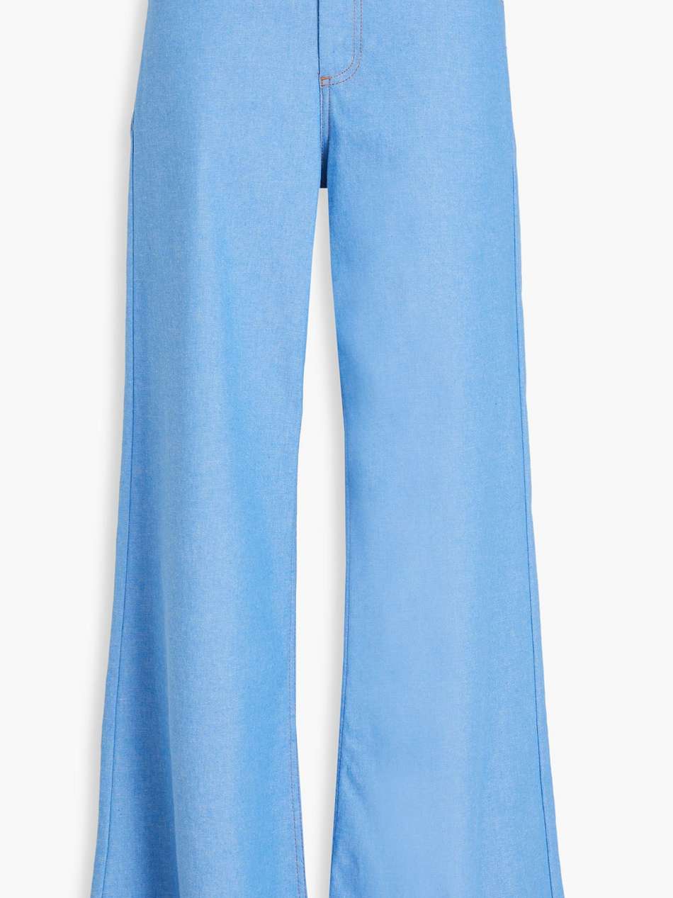 high-rise wide-leg jeans