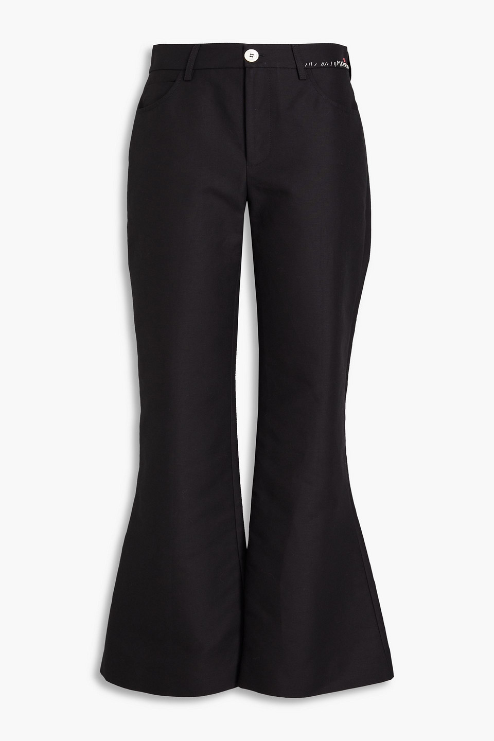 Marni - Cotton flared pants - Black - IT 46