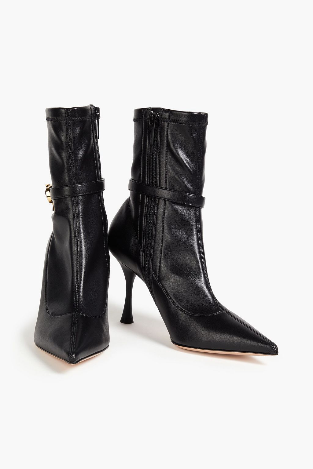 GIANVITO ROSSI بوت Ascent بطول الكاحل من الجلد الصناعي وبتصميم مزركش