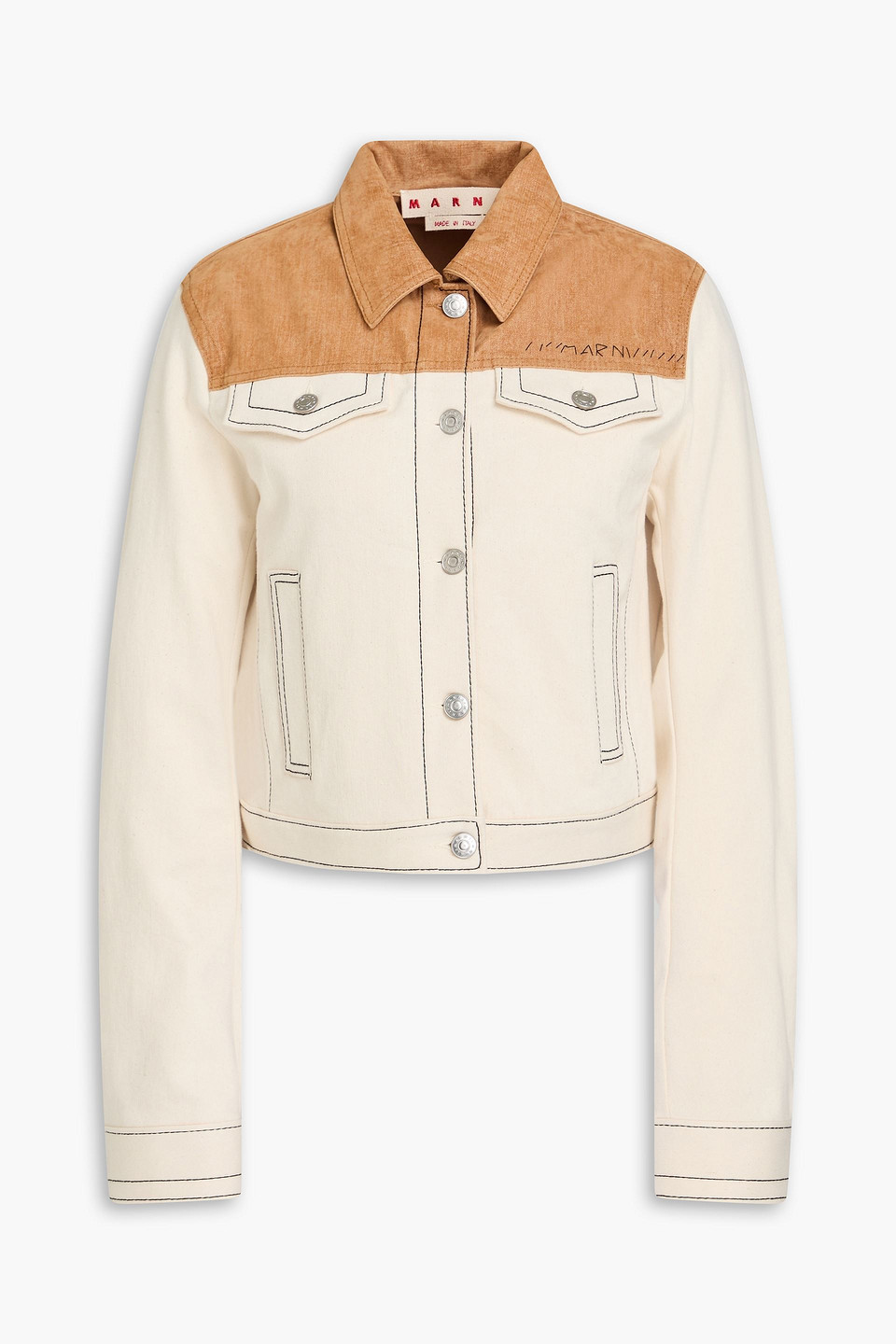 Marni - Two-tone denim jacket - Neutral - IT 44