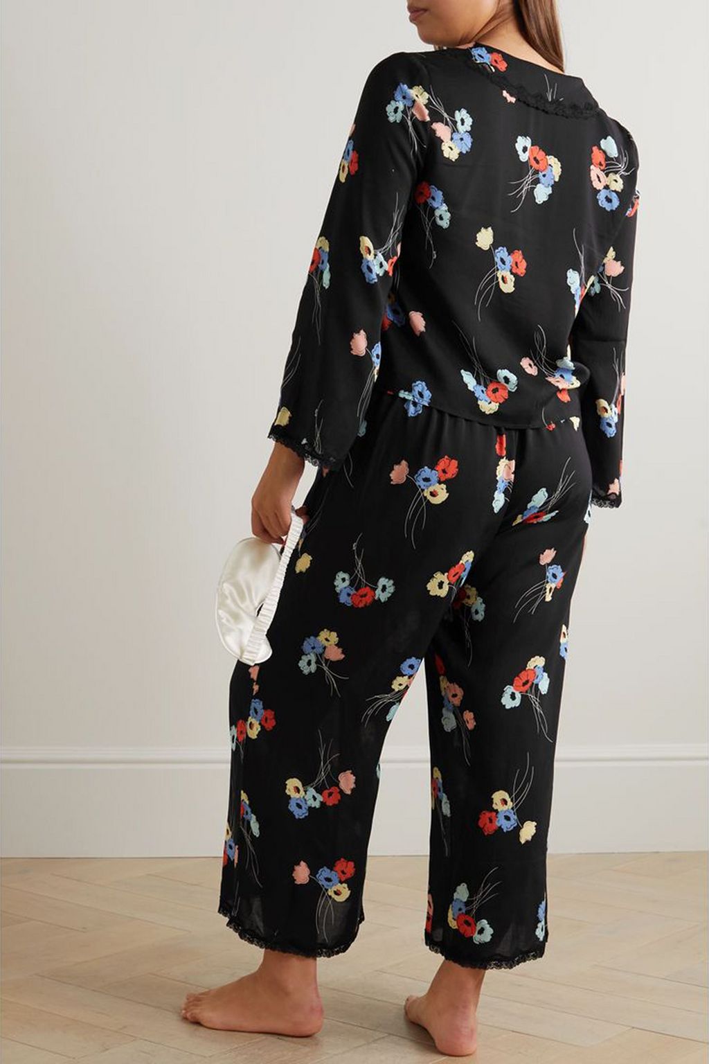 RIXO Marta belted floral-print crepe robe