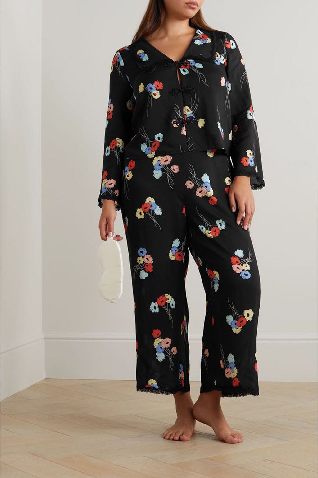 RIXO Marta belted floral-print crepe robe