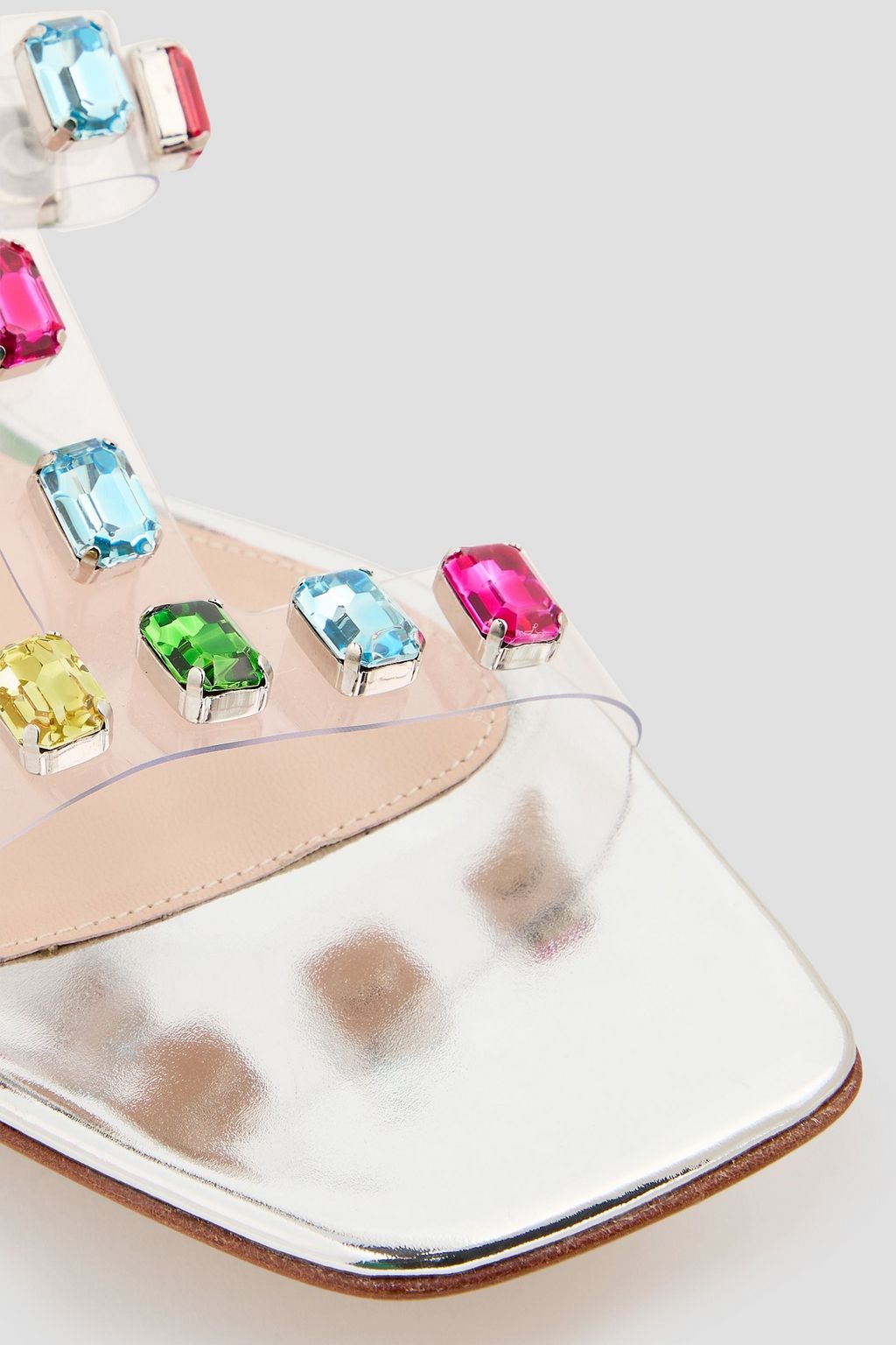 GIANVITO ROSSI Crystal-embellished PVC sandals