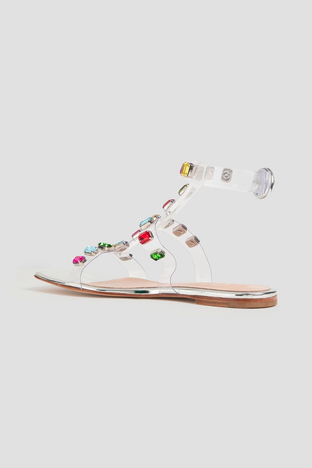 GIANVITO ROSSI Crystal-embellished PVC sandals