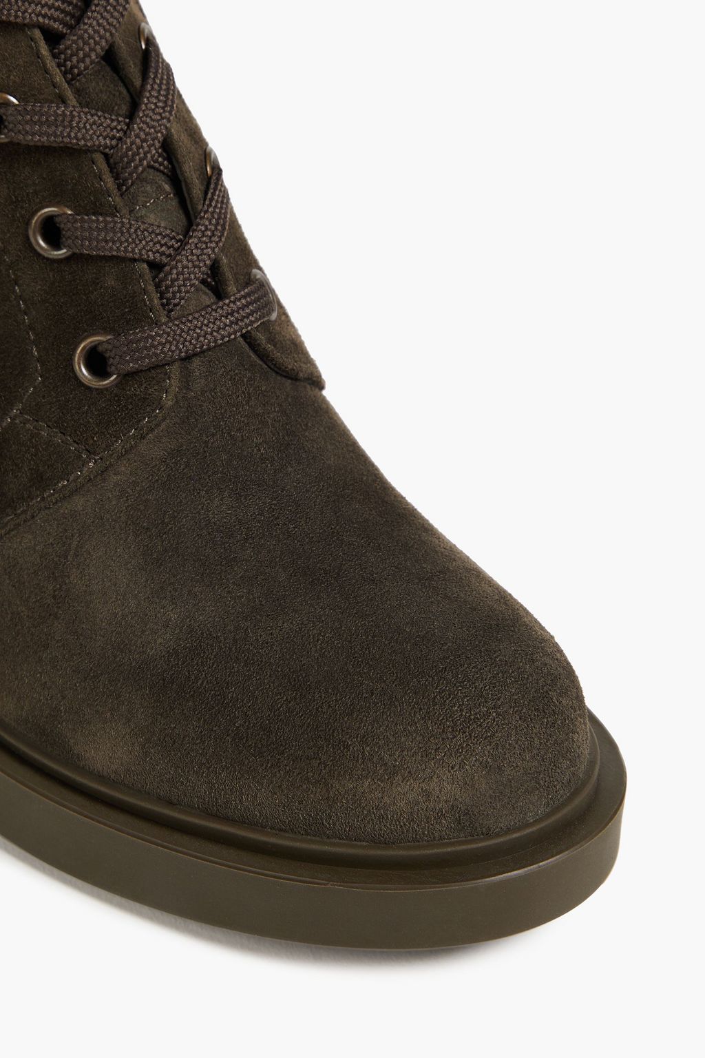 GIANVITO ROSSI Foster 45 lace-up suede ankle boots