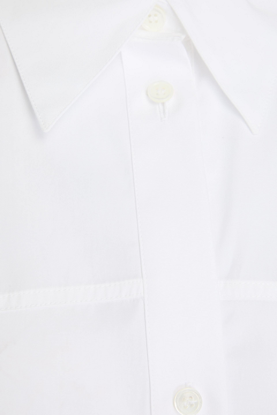 Marni Long-sleeved Cotton Shirtdress In White