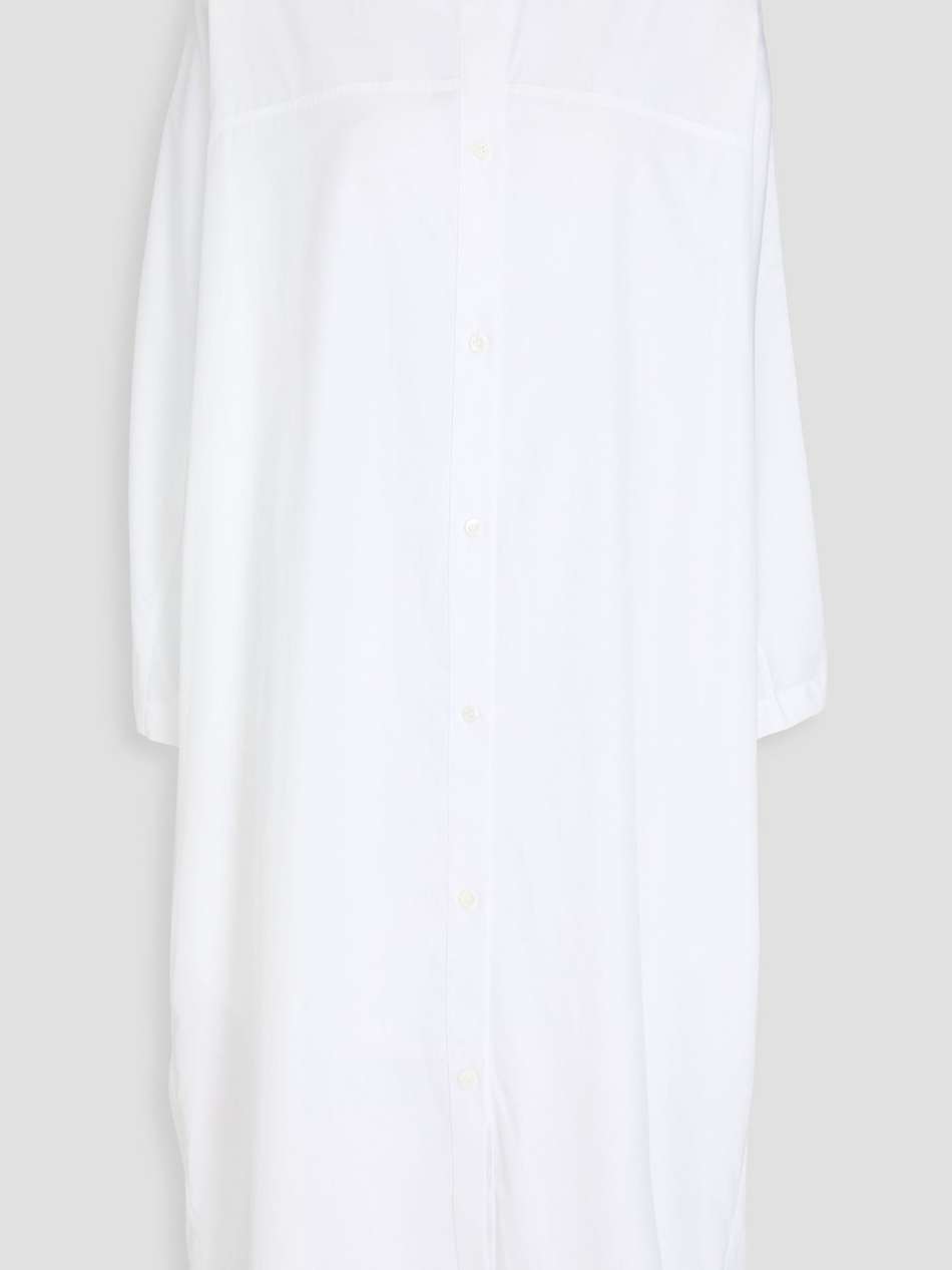 cotton-poplin midi shirt dress