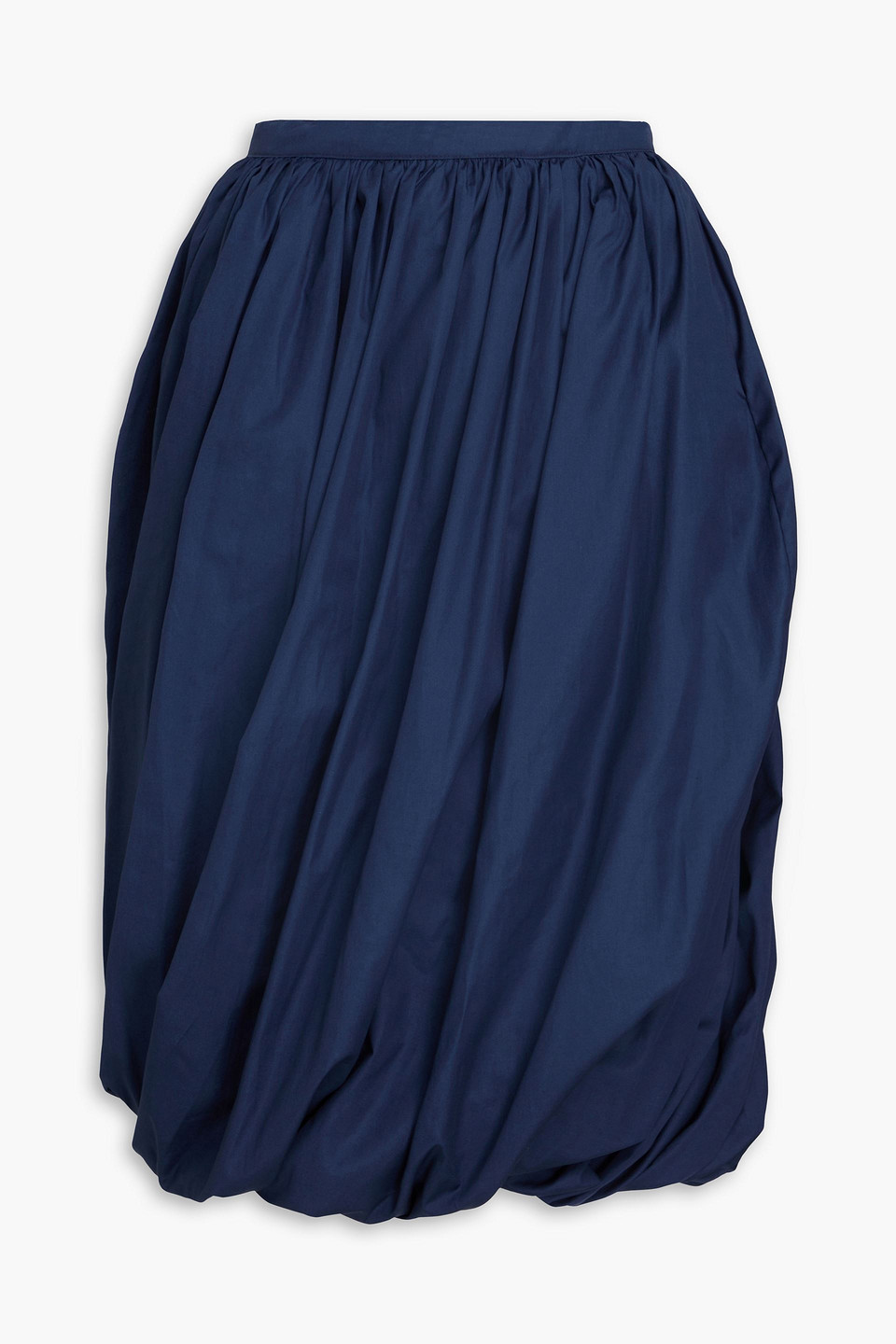 Marni - Gathered cotton-poplin skirt - Blue - IT 46