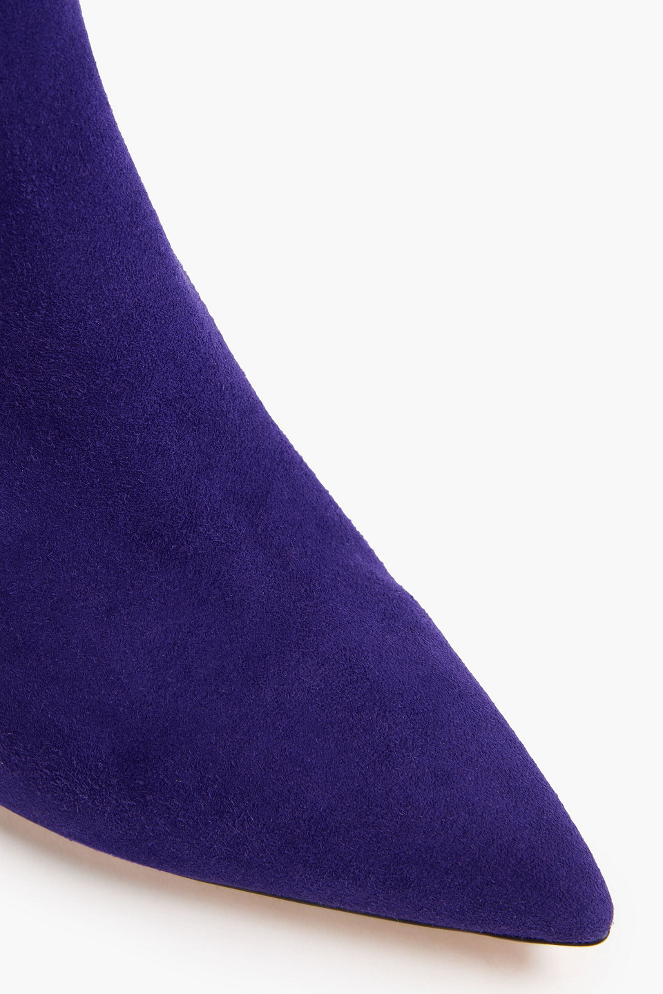 Gianvito Rossi Levy 85 Suede Ankle Boots In Dunkellila