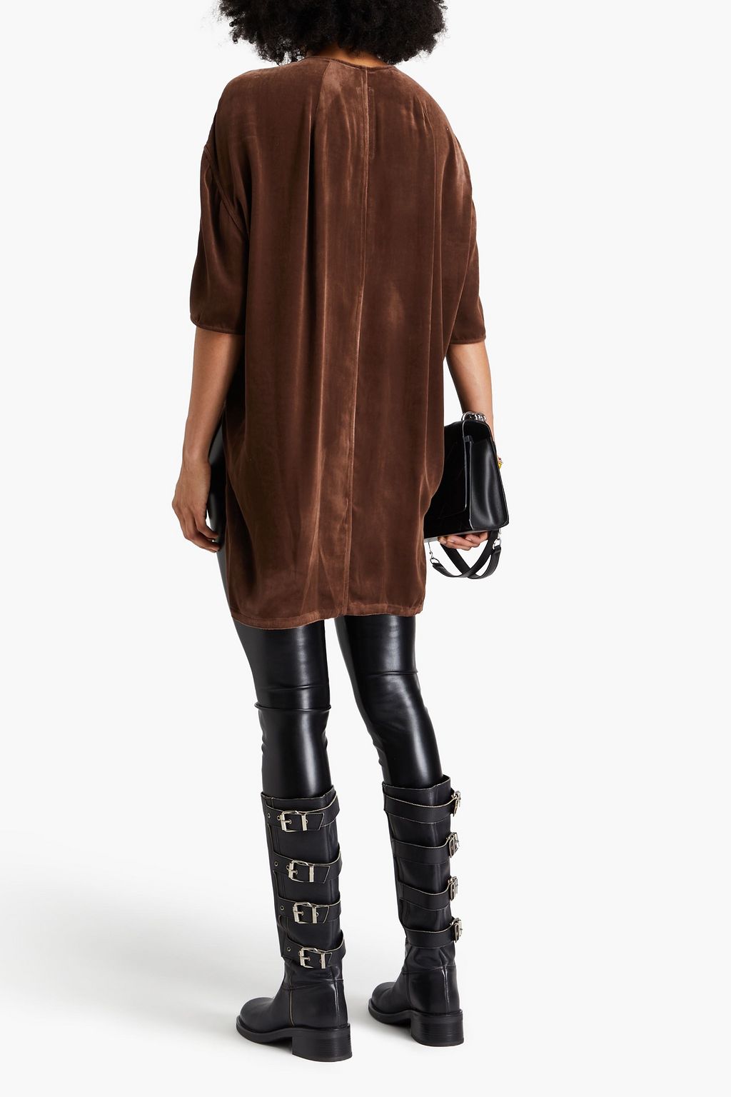 RICK OWENS تونيك من المخمل