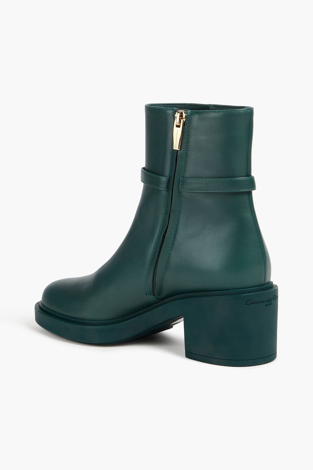 GIANVITO ROSSI Dumont buckled leather ankle boots