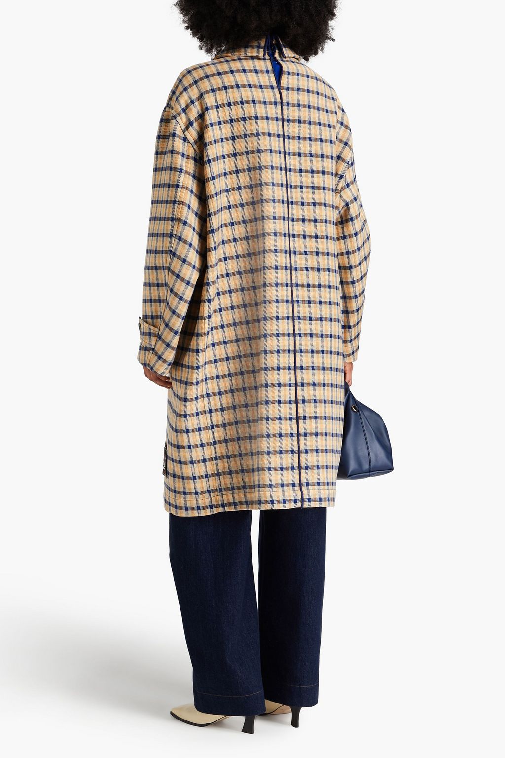MARNI معطف يمكن ارتداؤه على الوجهين محبوك من الصوف بنقشة مربعات