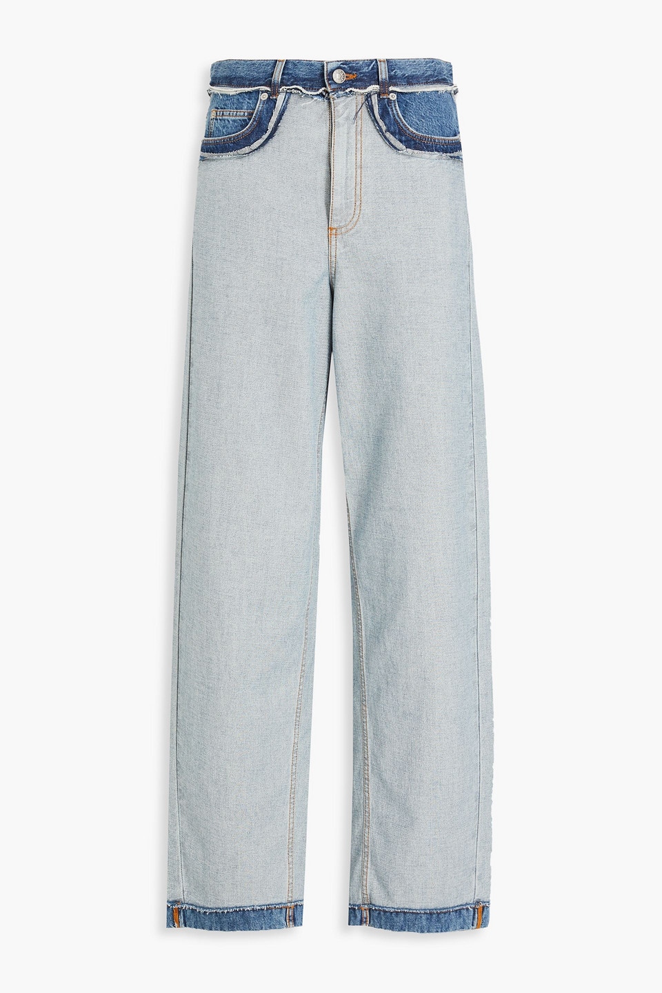 Marni High-rise Tapered Jeans In Light Denim