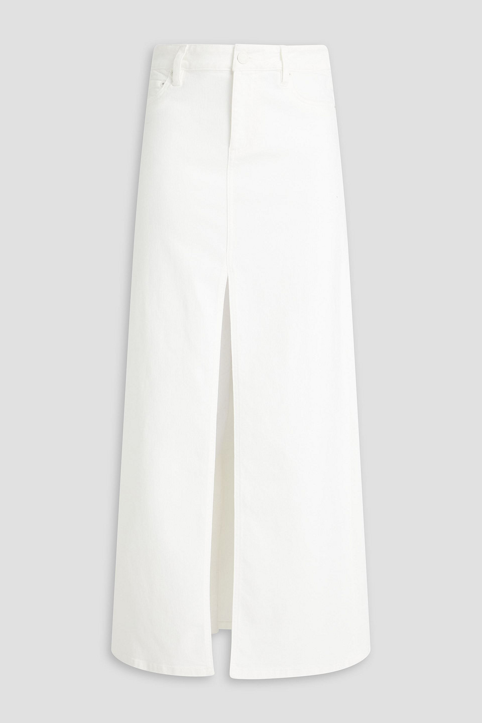 Alice And Olivia Rye High Rise Maxi Skirt In White