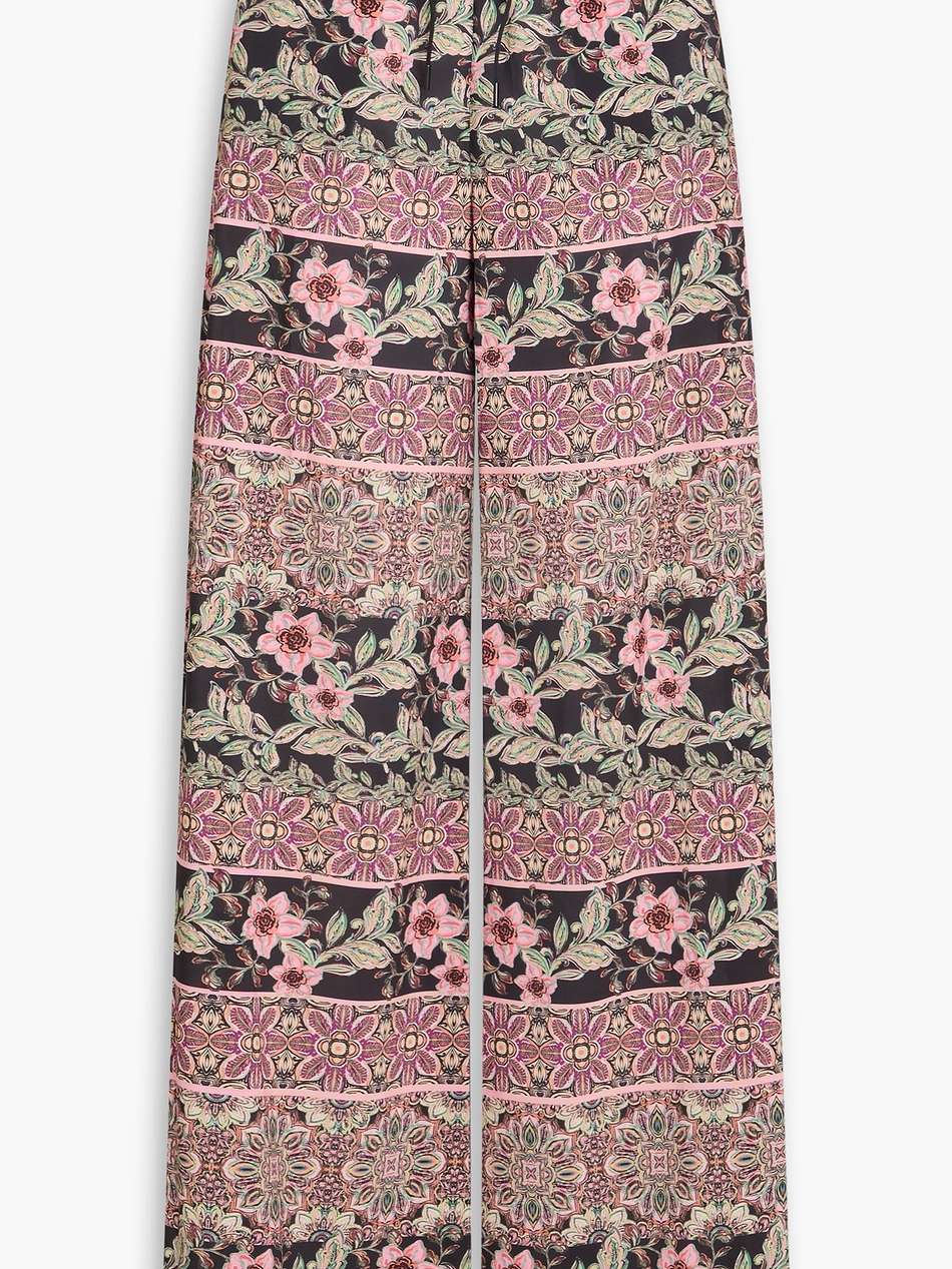 kenley floral-print crepe wide-leg pants