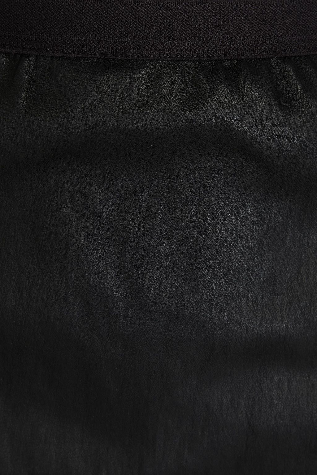 RICK OWENS 가죽 혼방 미니 스커트