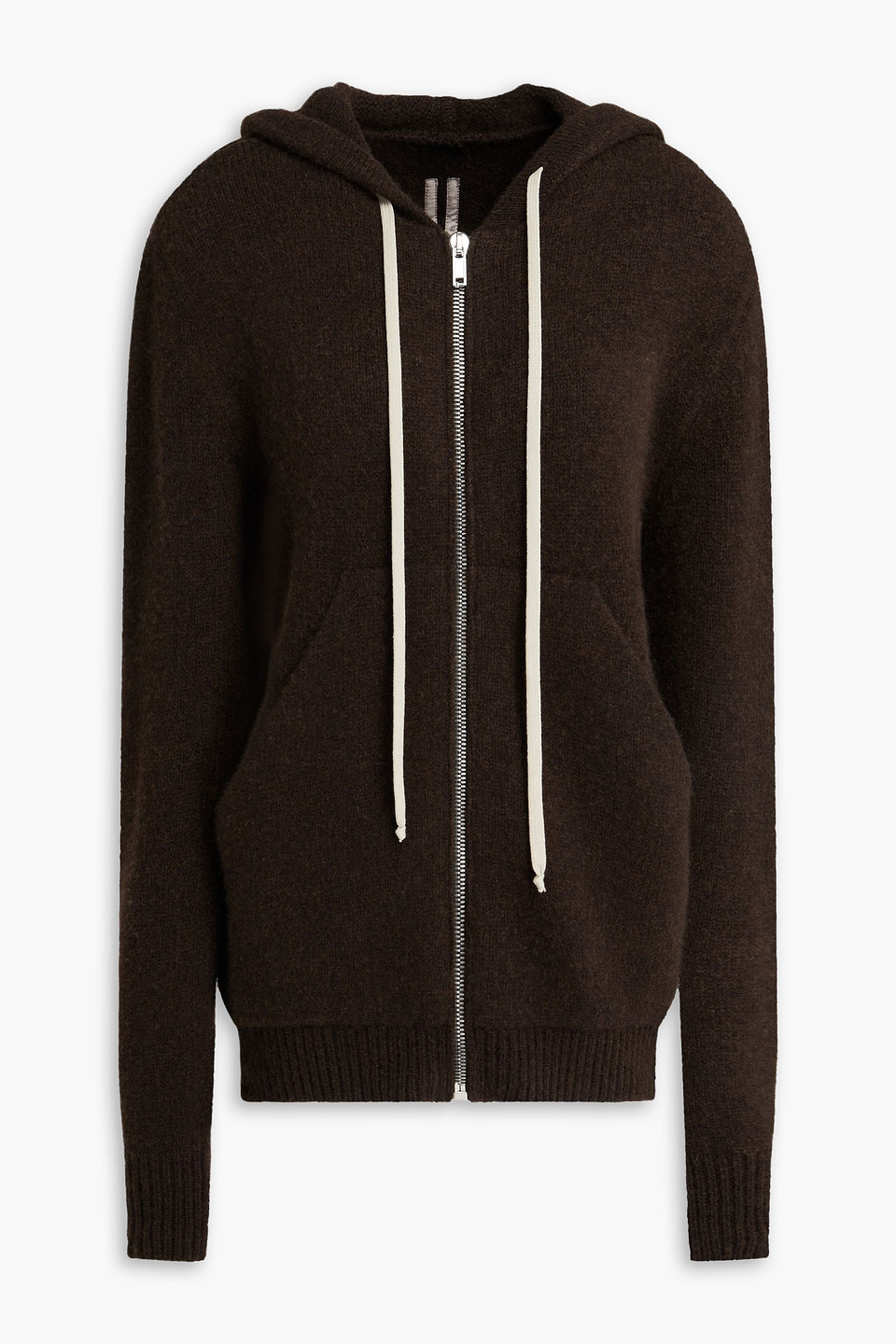 Rick Owens Cashmere Zip-up Hoodie In Pink