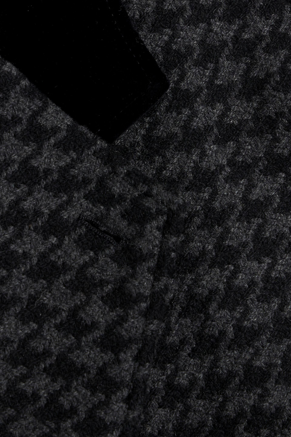 THOM BROWNE HOUNDSTOOTH WOOL-TWEED COAT