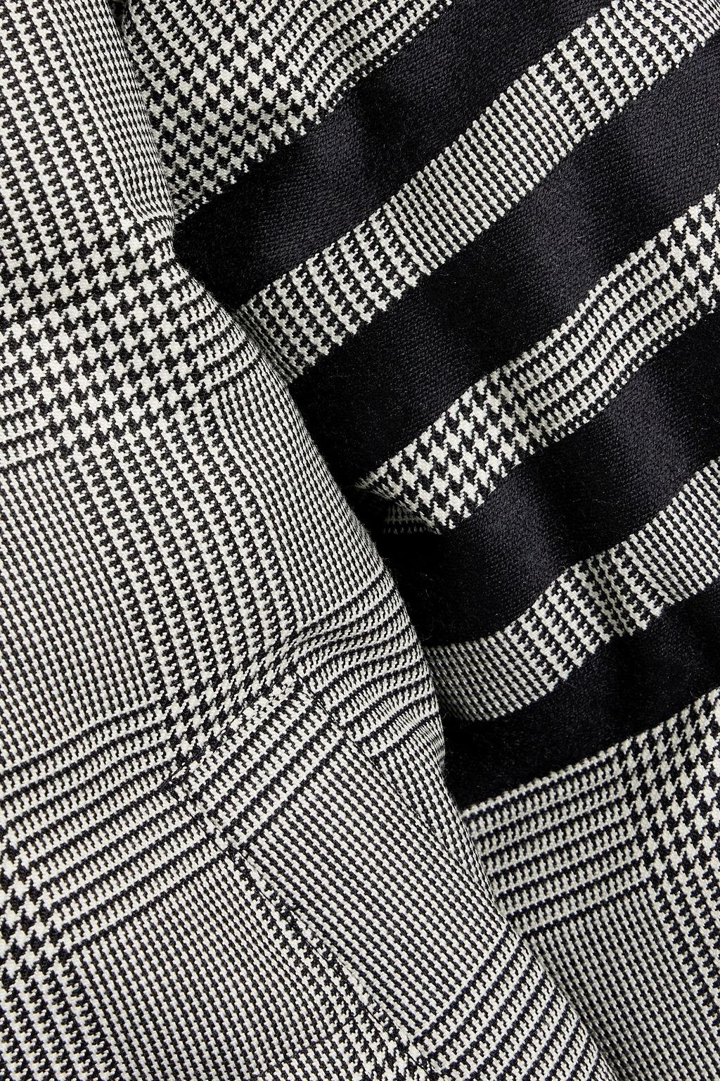 THOM BROWNE Quilted houndstooth wool-tweed hooded coat