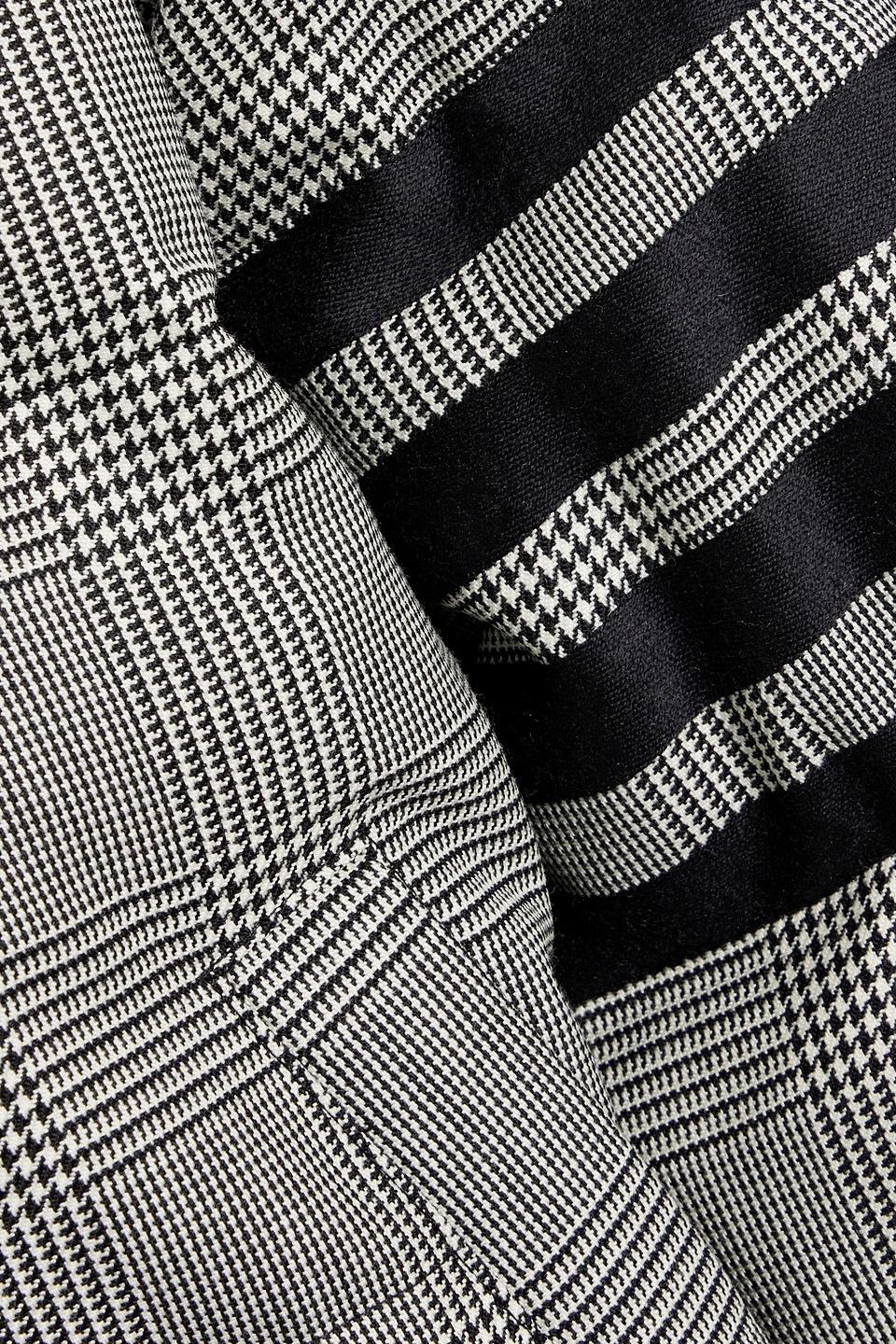 THOM BROWNE QUILTED HOUNDSTOOTH WOOL-TWEED HOODED COAT