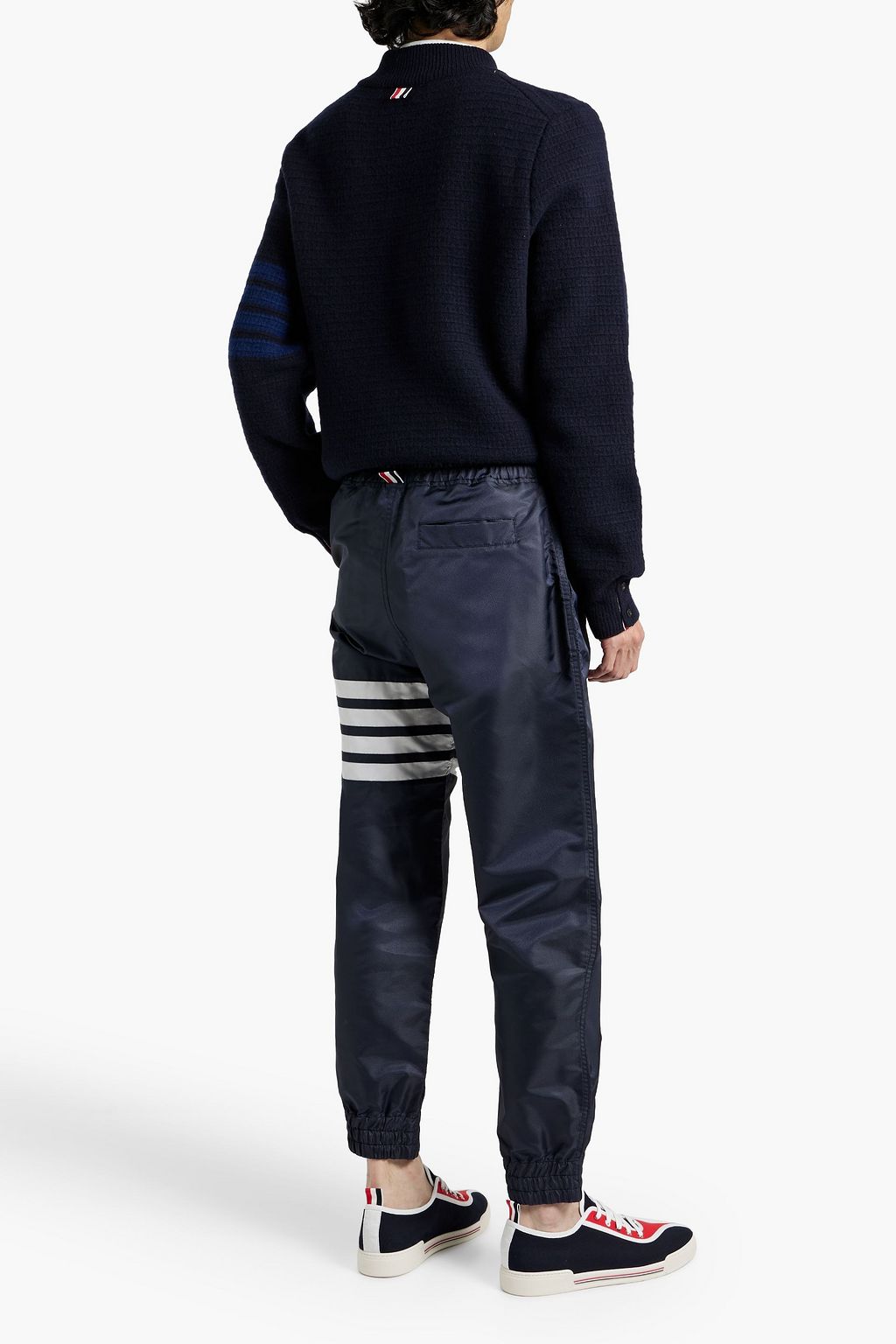 THOM BROWNE Striped shell track pants