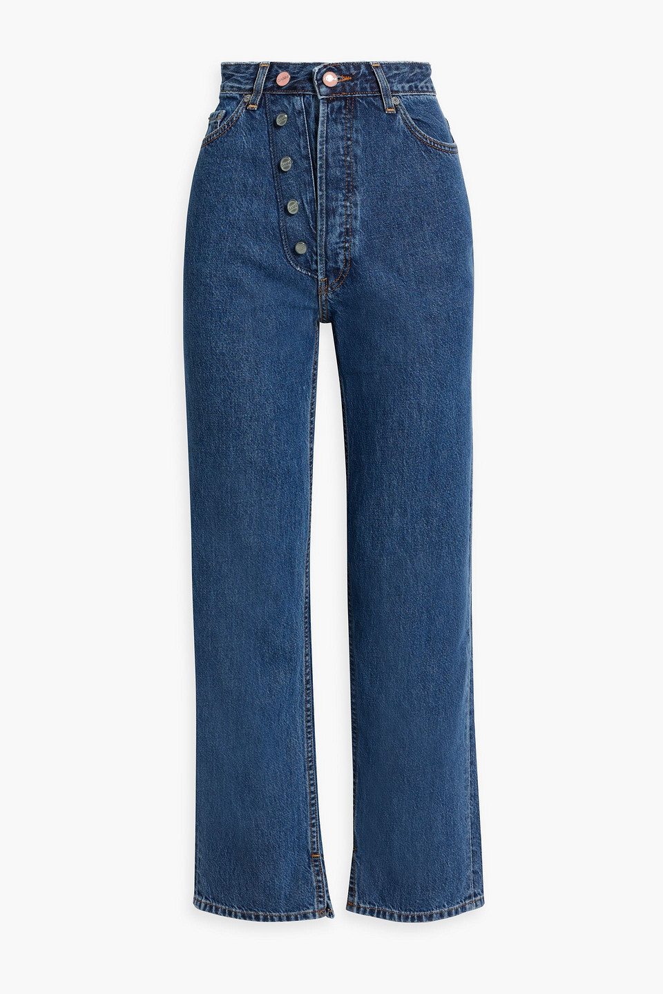 Figni high-rise straight-leg jeans