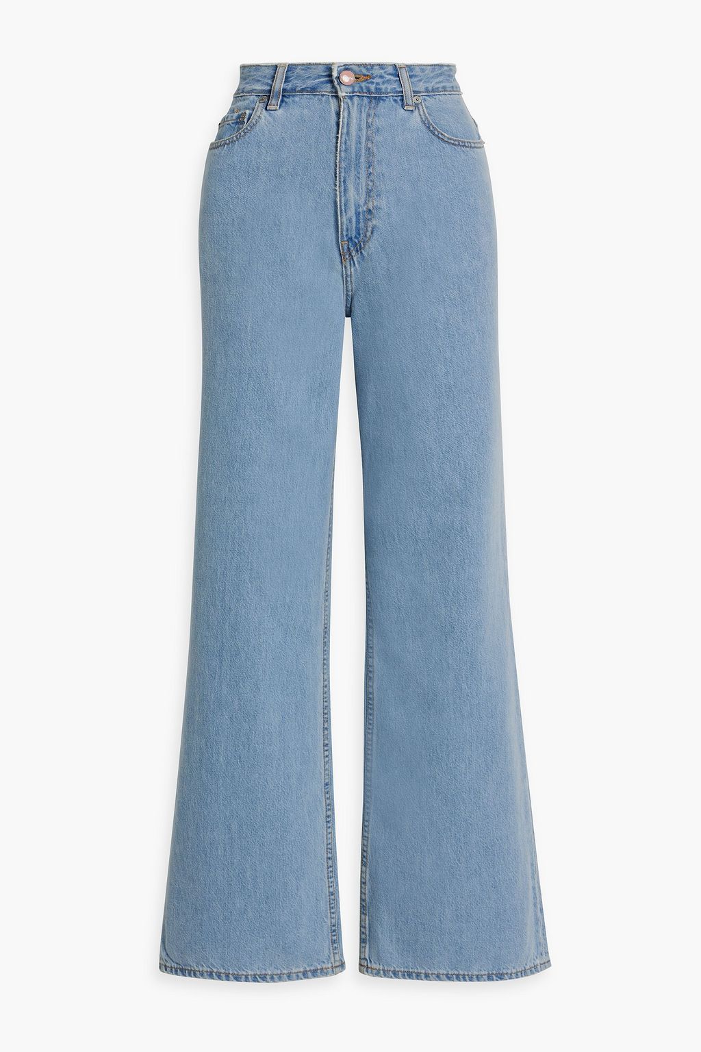 Ganni wide leg jeans sale