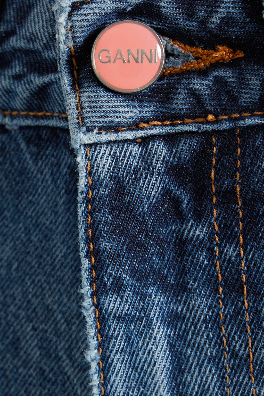 GANNI Betzy high-rise kick-flare jeans