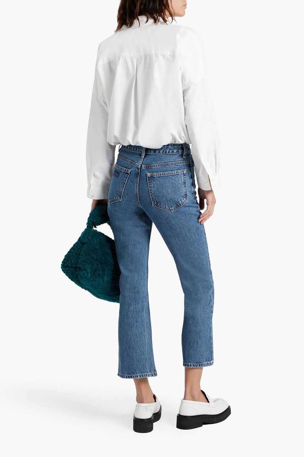GANNI Betzy high-rise kick-flare jeans