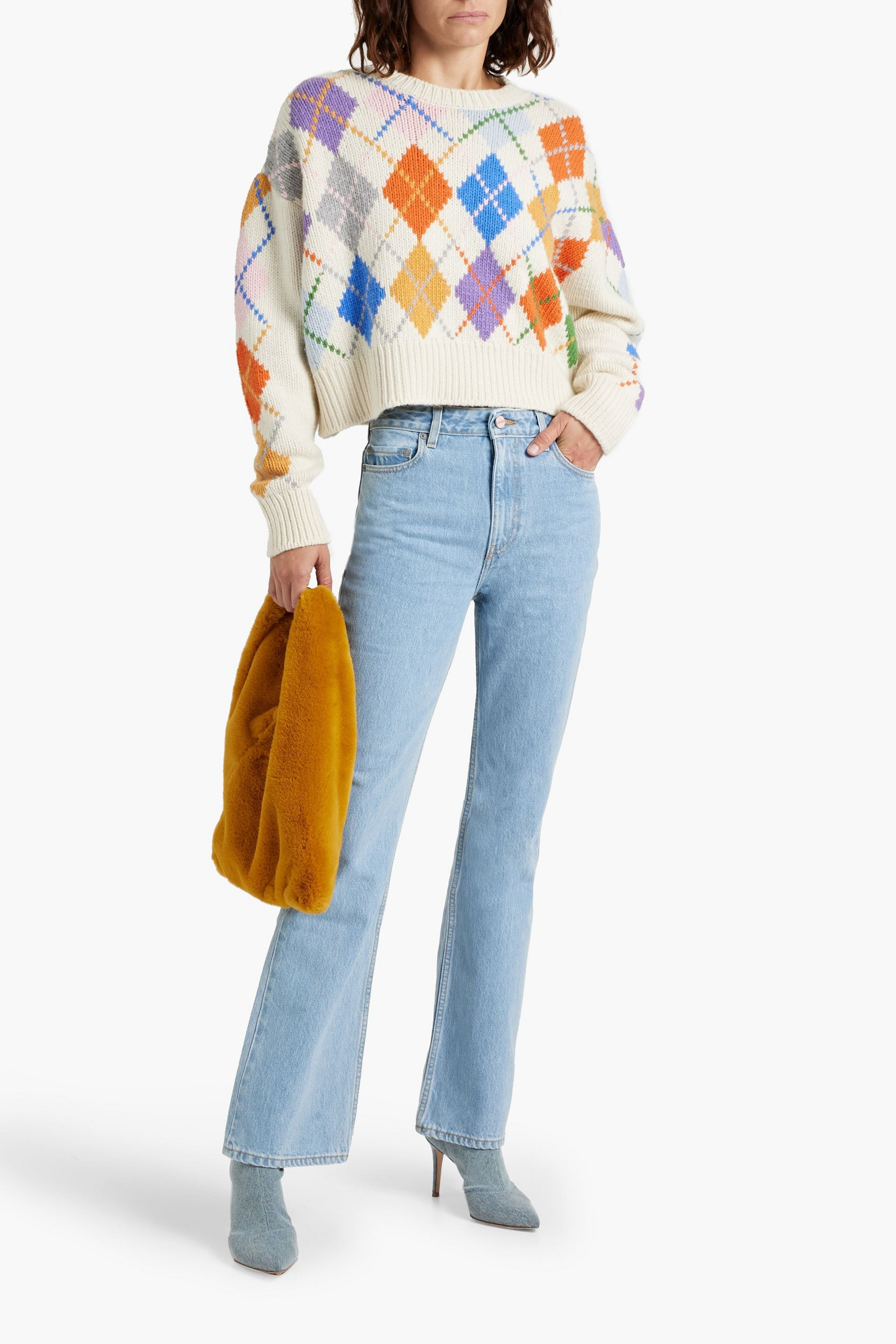 GANNI Betzy high-rise flared jeans