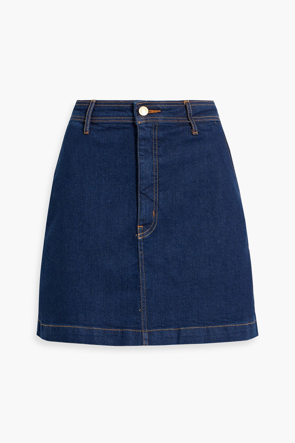 Derek Lam 10 Crosby Dorit Denim Mini Skirt In Dark Denim